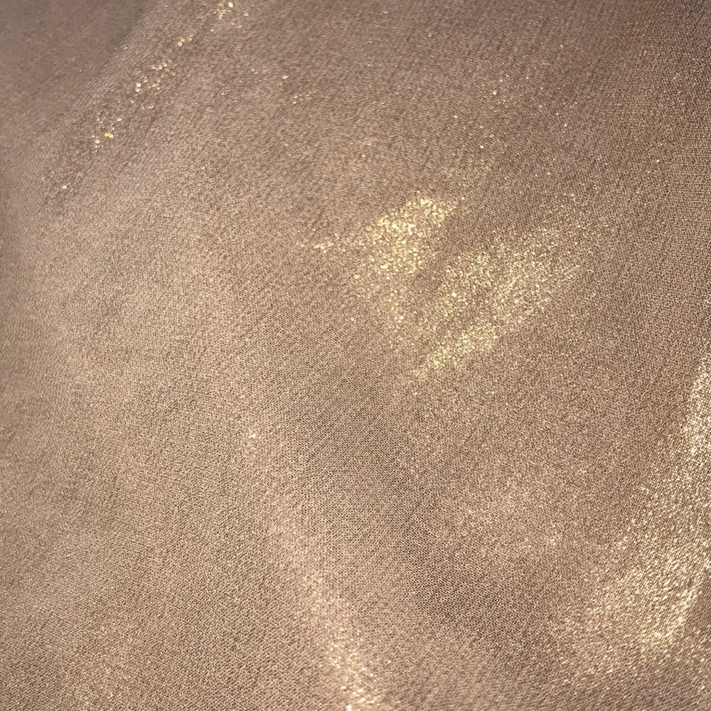 Bebe one shoulder gold top - Picture 2 of 7
